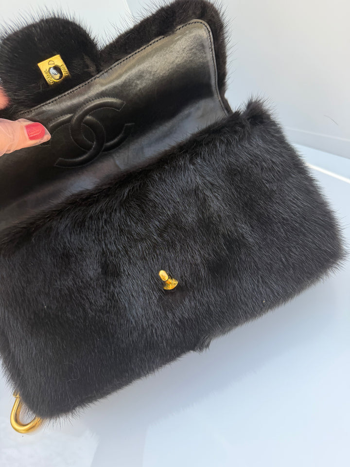 Chanel Vintage RARE Mink Kelly Parent & Child Set