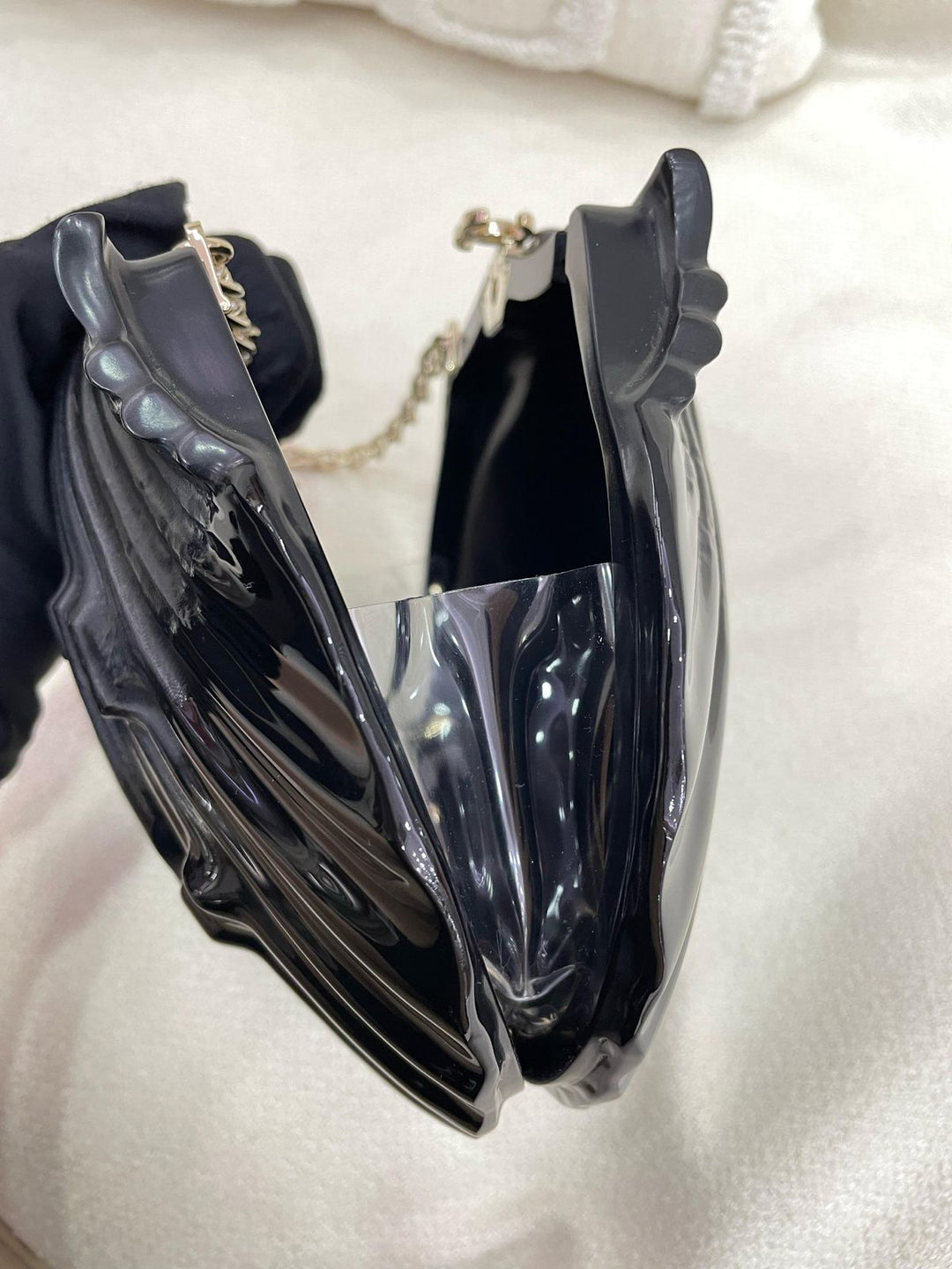 Chanel 19S Black Runway Shell Minaudiere