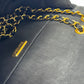 Chanel 18C Black Ancient Greece Raffia Crochet Flap Bag