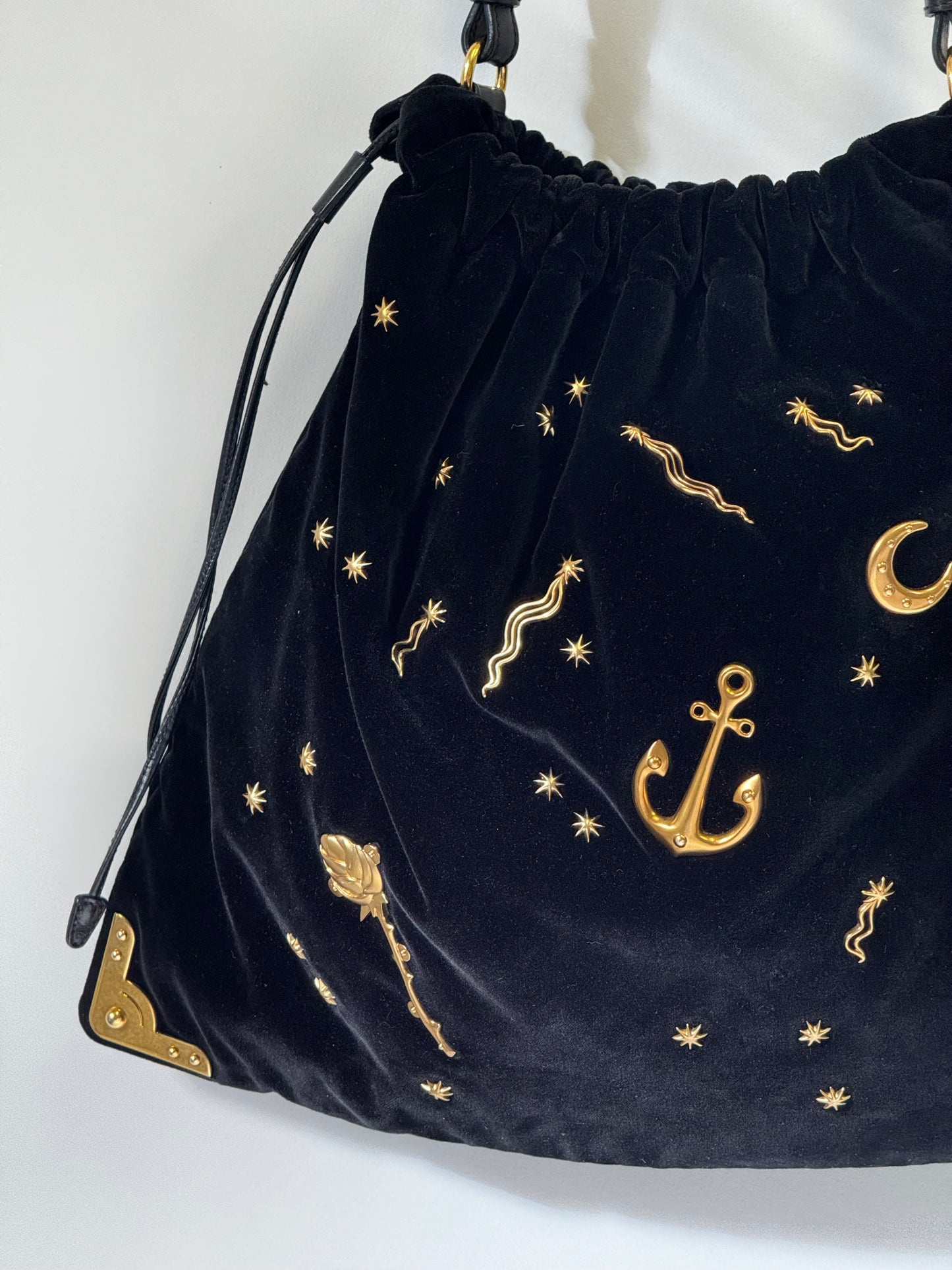 Rare 2016 Prada Velvet Cahier Astrology Bag