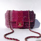 Chanel Pink Ombre Crystal Mini Flap