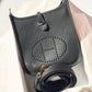 2024 Hermes Black Clemence Mini Evelyne TPM GHW