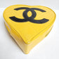 Chanel 1995 CC Yellow Heart Vanity Bag