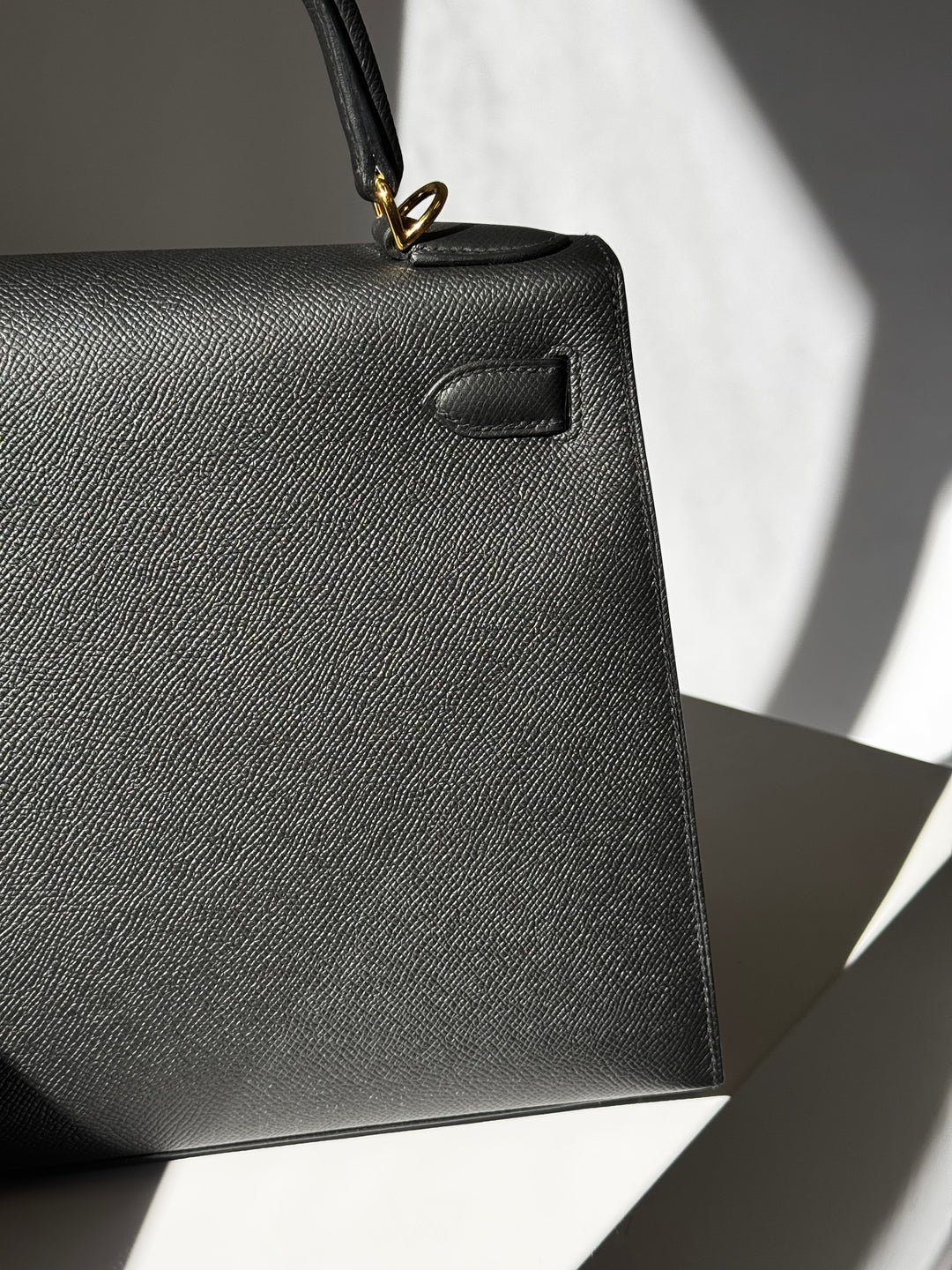 Hermes 2021 Black Noir Sellier Epsom Kelly 28