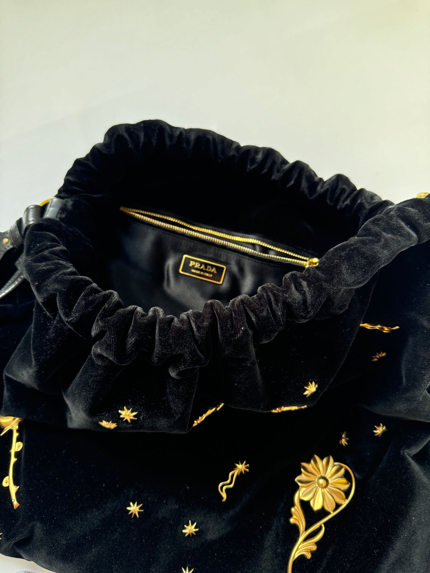 Rare 2016 Prada Velvet Cahier Astrology Bag