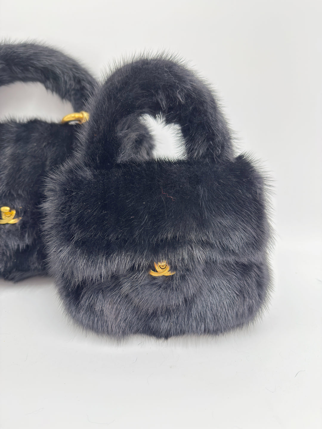 Chanel Vintage RARE Mink Kelly Parent & Child Set