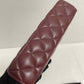 Chanel 25B Burgundy Caviar Slim Vanity Bag