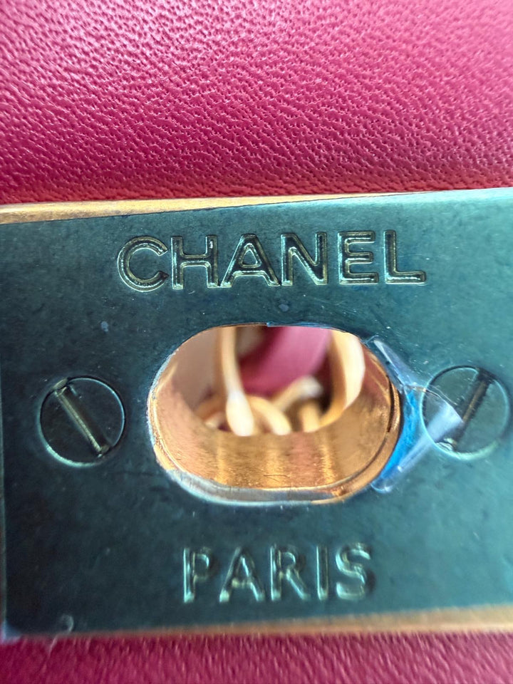 Chanel Medium Classic Flap Bag Matte Alligator Pink Brushed Gold Hardware 2018