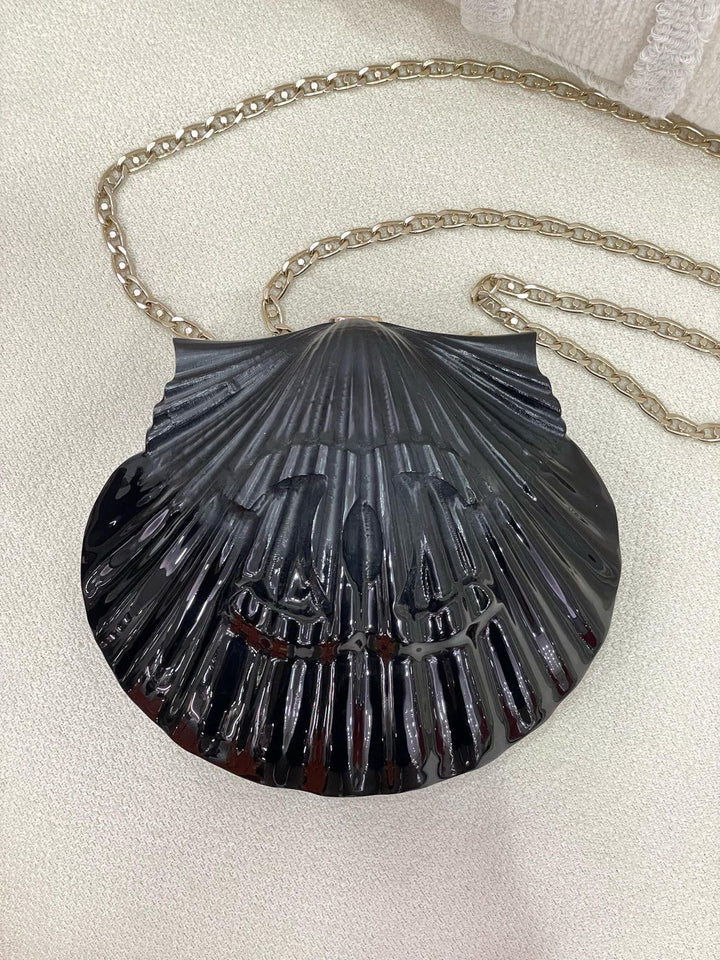 Chanel 19S Black Runway Shell Minaudiere