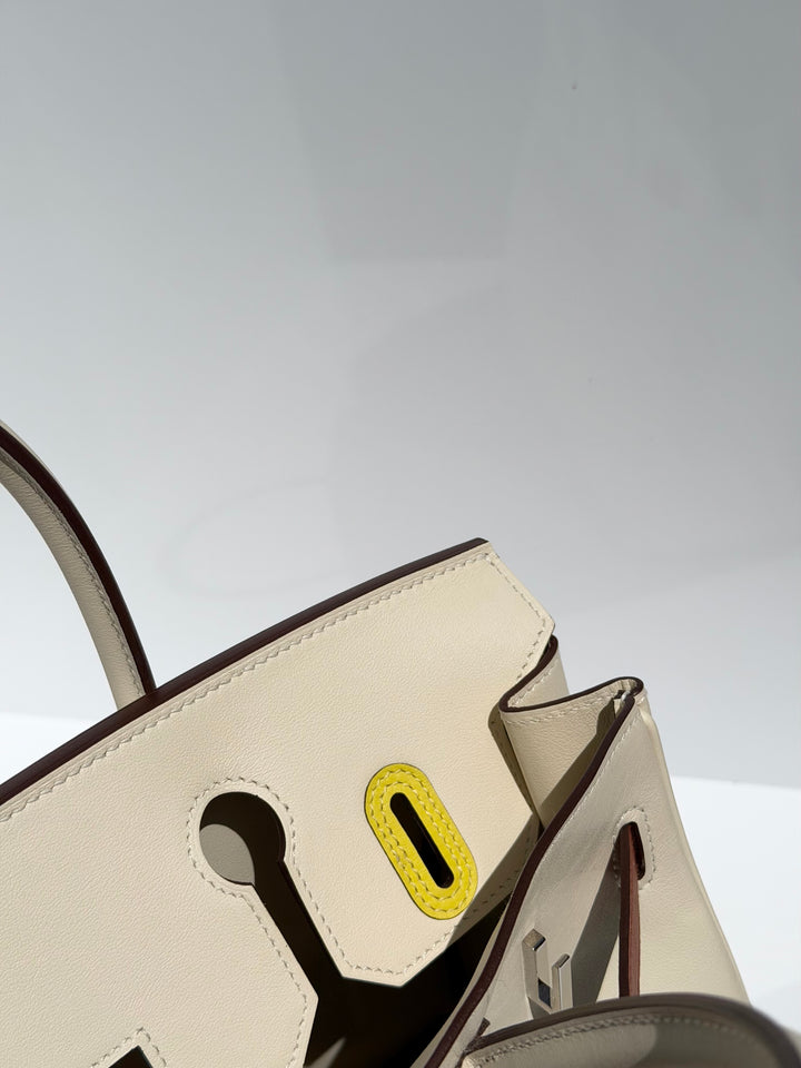 Hermès Birkin 30 Colormatic Swift Nata Palladium Hardware