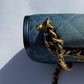 Chanel Denim Small Messenger Crossbody Bag