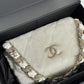 Chanel 2020 Shearling & Strass Flap Bag