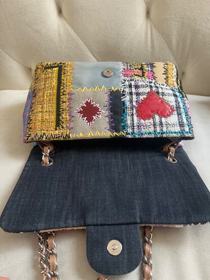 Chanel Jumbo Multicolor Patchwork Flap Bag