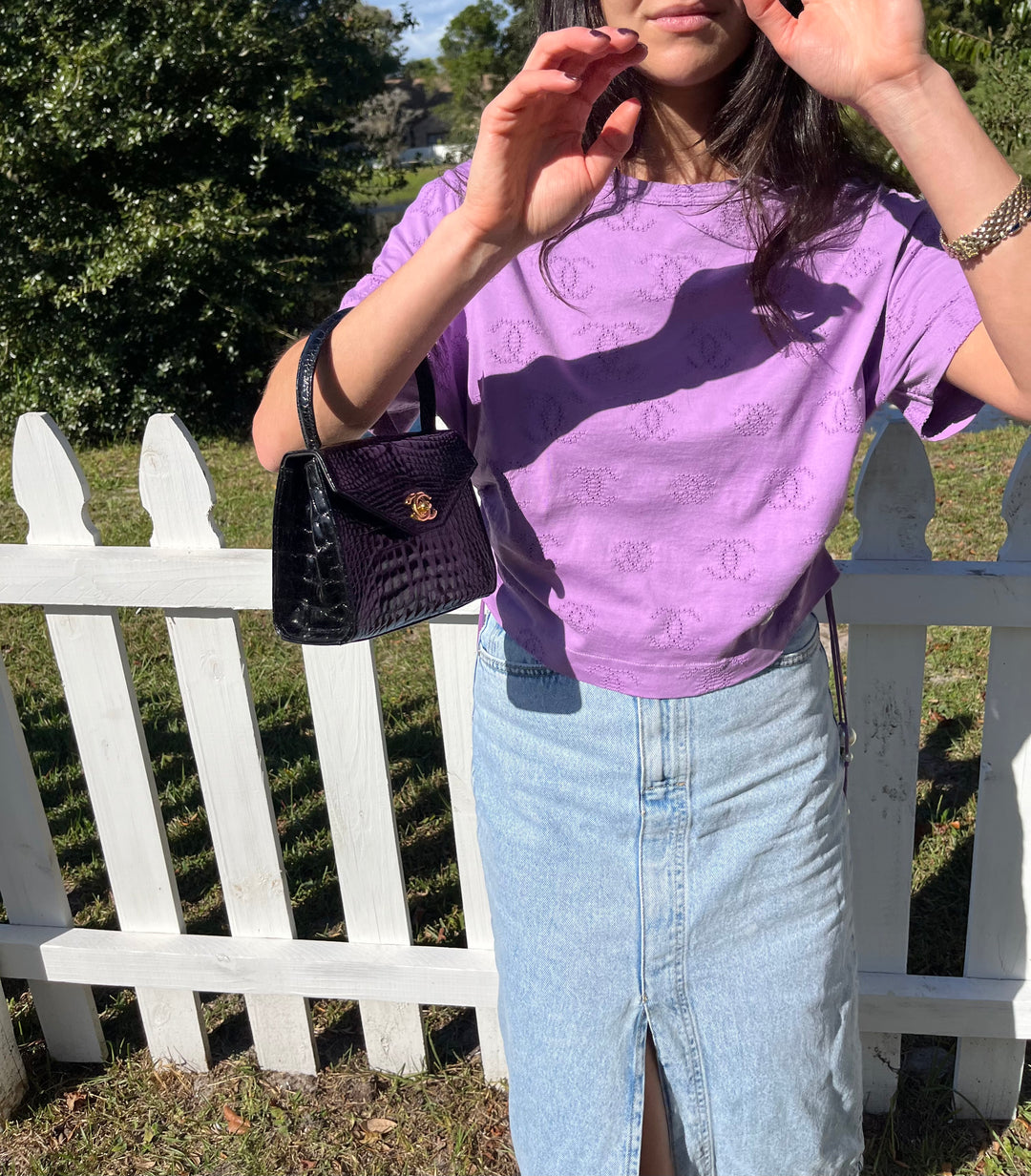 Chanel Vintage Mini Crocodile Kelly Flap Bag