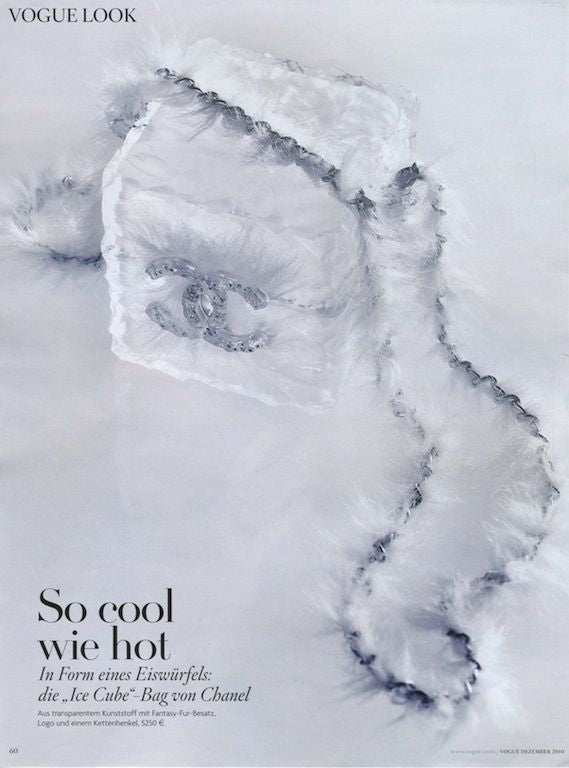 Chanel RARE Runway Acrylic Crystal CC Ice Cube Minaudiere