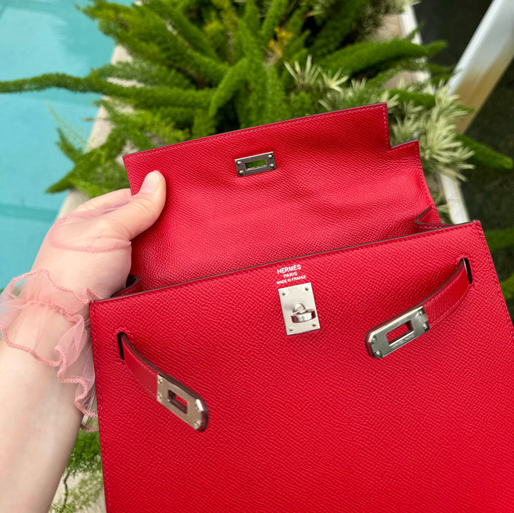 Hermes 2018 Rouge Casaque Epsom Kelly 25