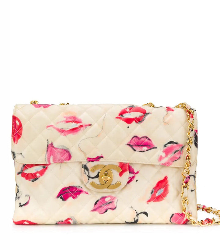 Chanel 1994 Jumbo Lips & Kisses Flap Bag