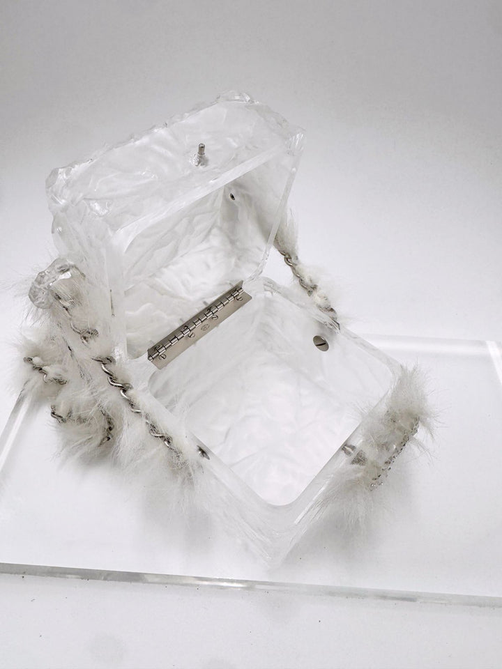 Chanel RARE Runway Acrylic Crystal CC Ice Cube Minaudiere