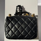 Chanel Lacquered Metal Small CC Lambskin Flap Bag