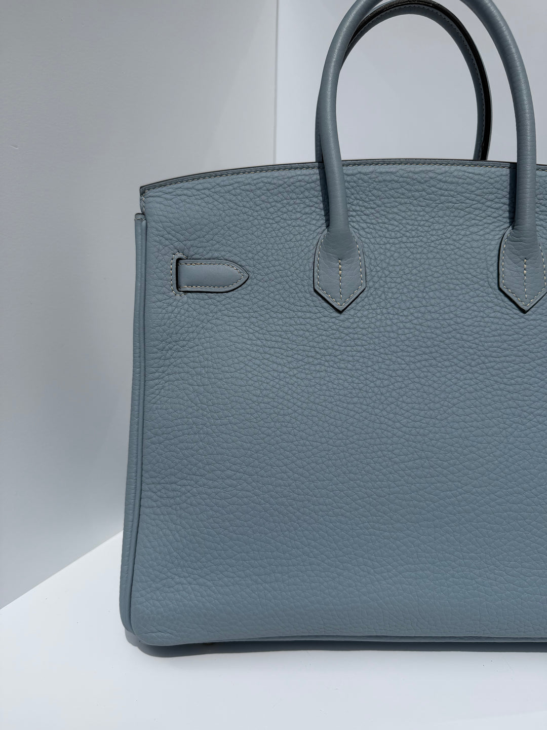 Hermès Birkin 35 Bleu Lin Togo Gold Hardware 2012
