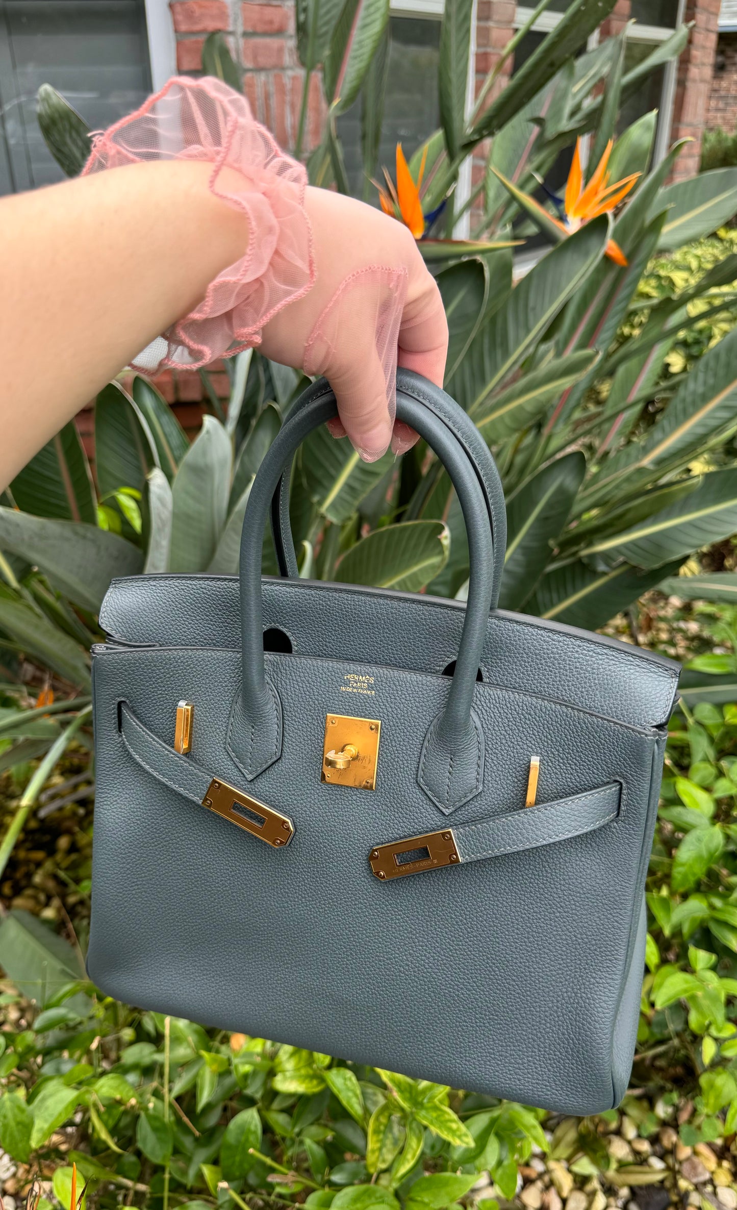 Hermes 2021 Bleu Orage Togo Birkin 30