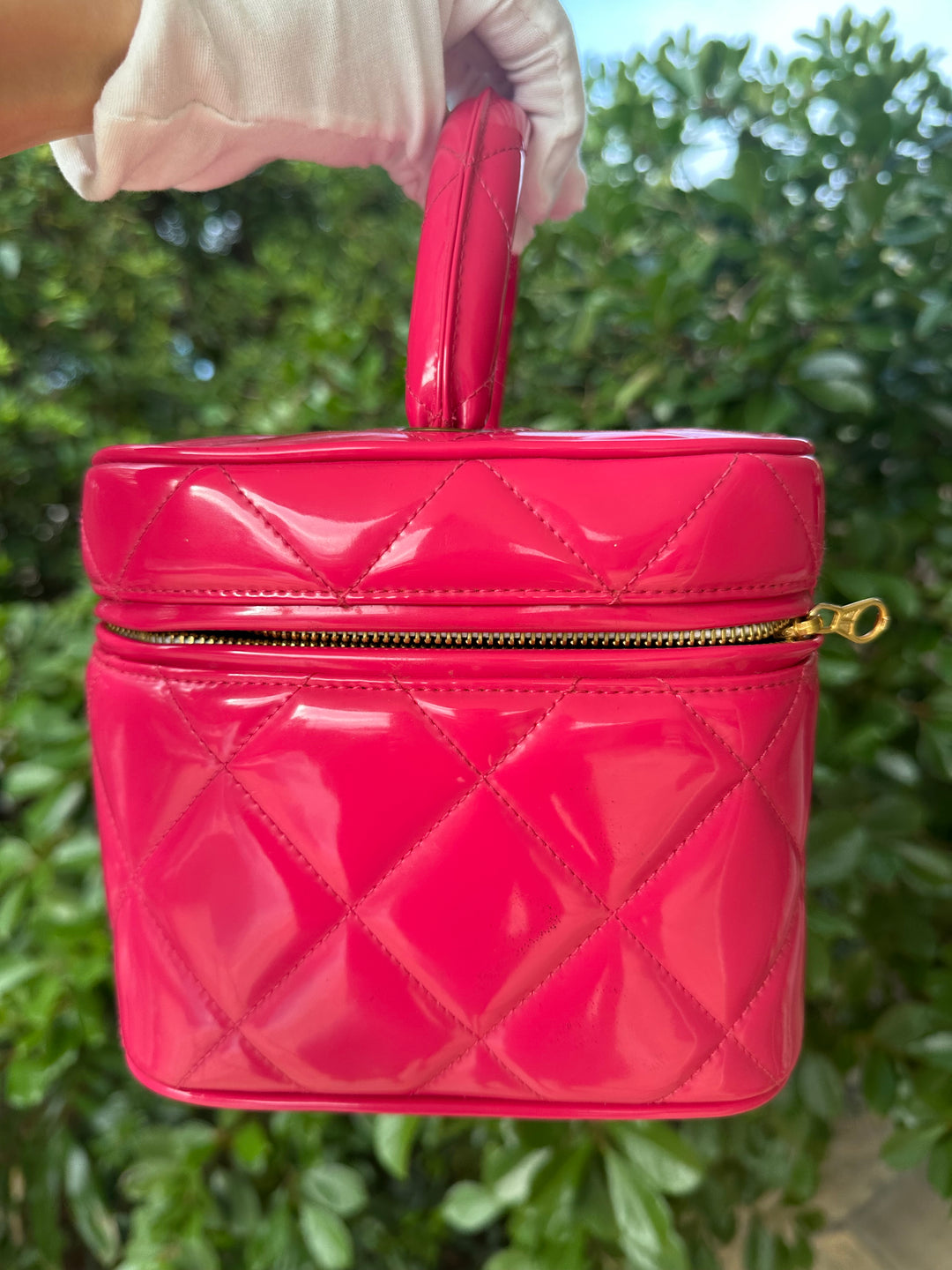 Chanel 1995 Barbie Collection Hot Pink Heart Vanity Case