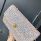 Chanel 1992 Medium Pink Sequin Flap Bag