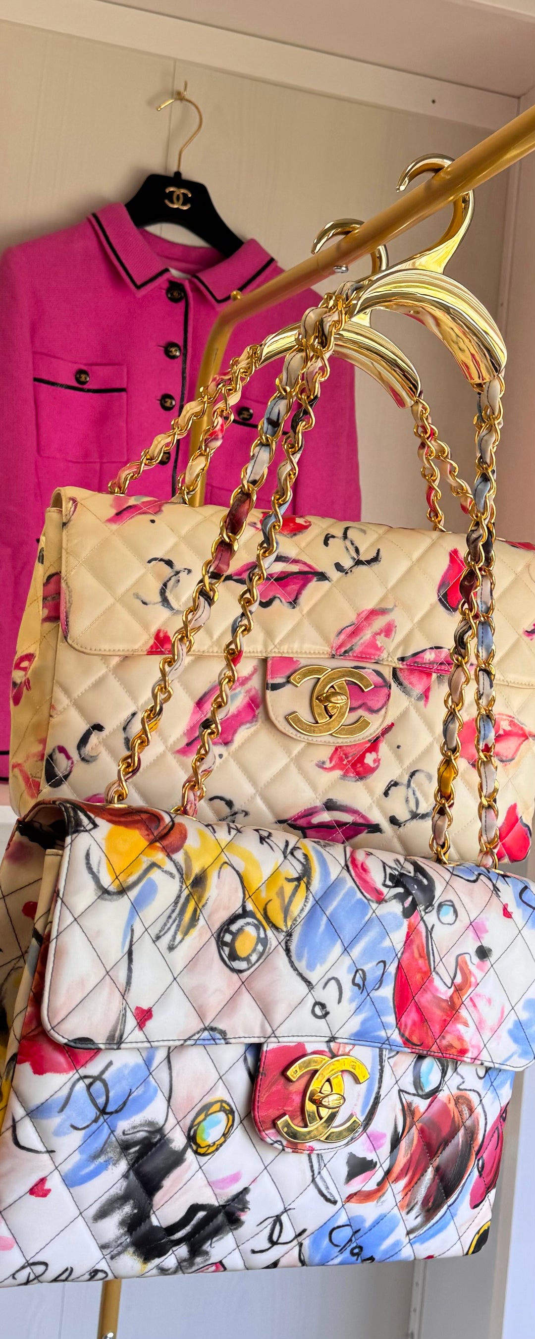 Chanel 1994 Jumbo Lips & Kisses Flap Bag