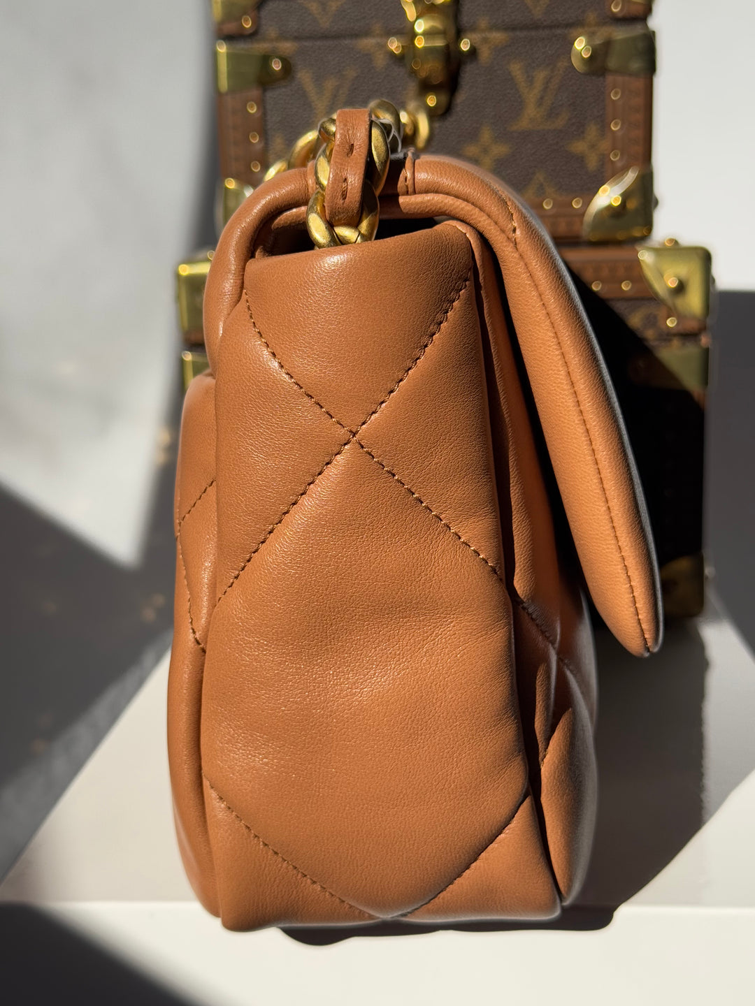 Chanel 21P Small Caramel 19 Flap Bag