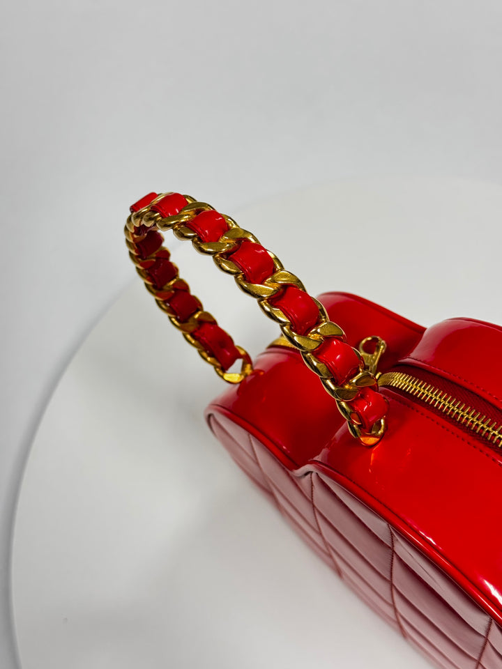 Chanel 1995 CC Barbie Red Heart Vanity Bag