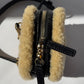 Chanel Shiny Crumpled Sheepskin Shearling CC Mania Waist Bag