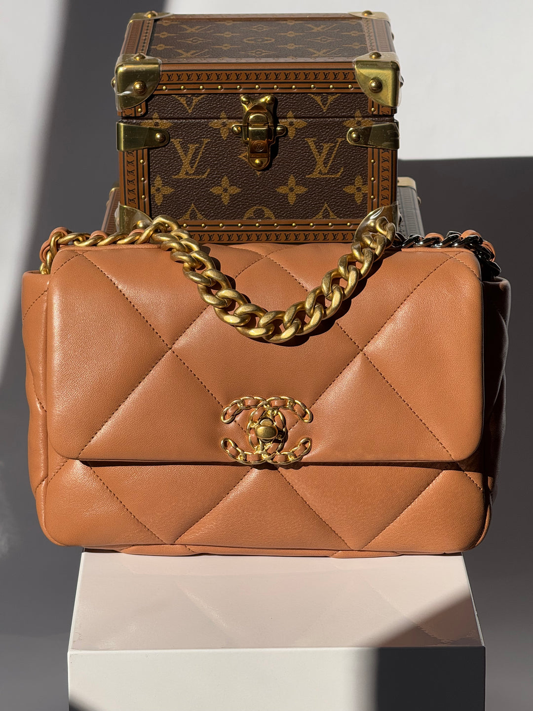 Chanel 21P Small Caramel 19 Flap Bag