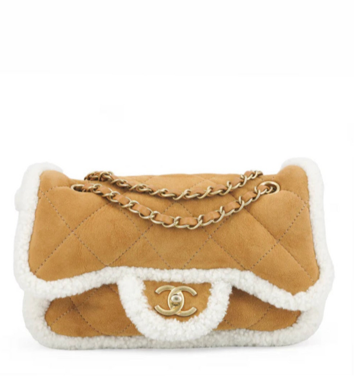 Chanel Medium Shearling Coco Neige Flap
