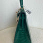 Hermes 2019 Emerald Green Shiny Alligator Kelly 25 Sellier