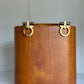 Salvatore Ferragamo Vintage Gancini Wooden Bucket Bag + Coin Pouch