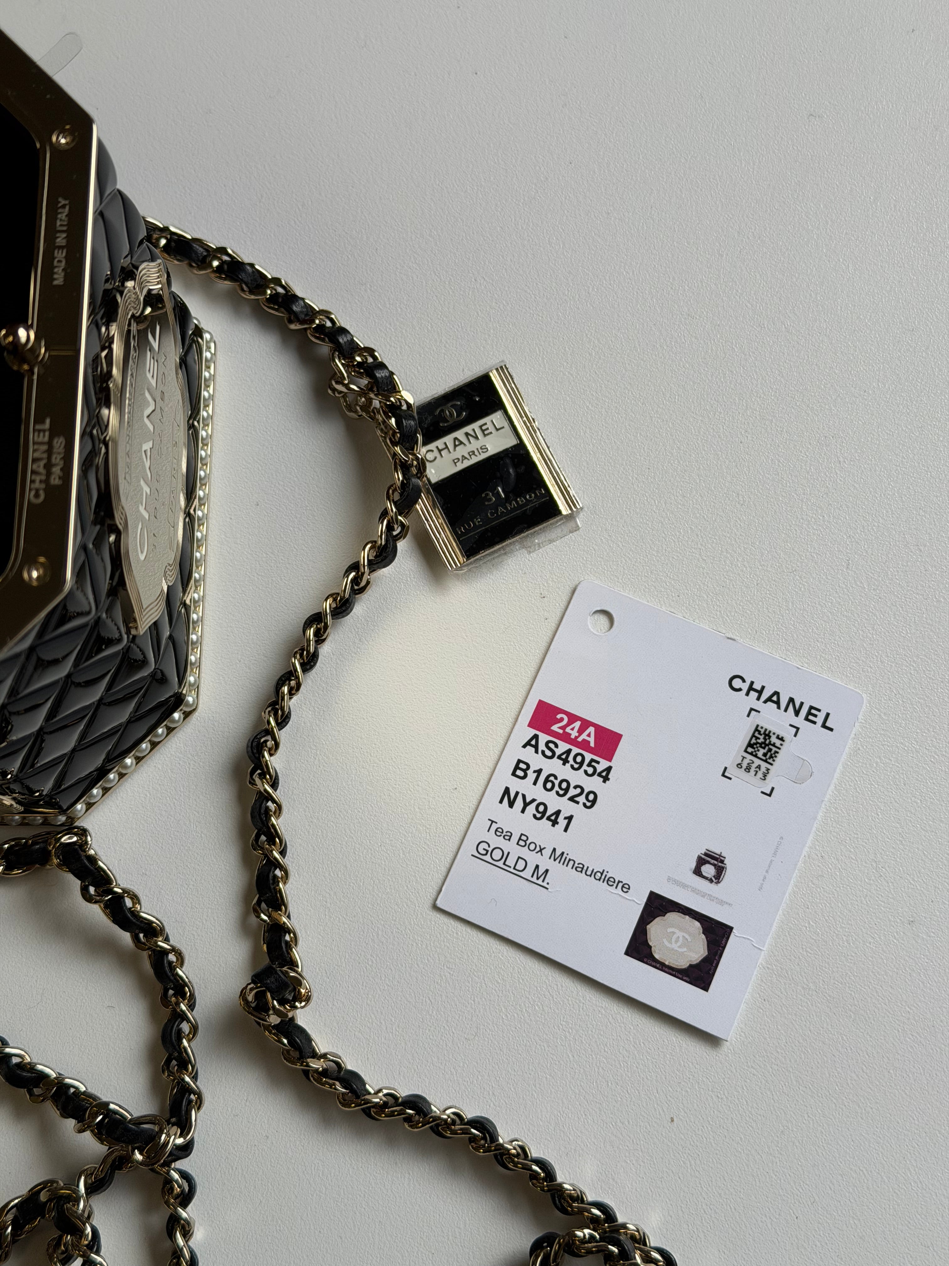 Chanel 2024 Paris Manchester Tea Box Minaudière – Its A Luv Story