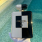 Chanel Black & White Acrylic Plexiglass Perfume Bottle Minaudière