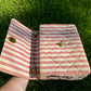 Chanel 24K Vintage Pink Striped Large Flap