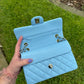 Chanel 23A Small Caviar Sky Blue Double Flap