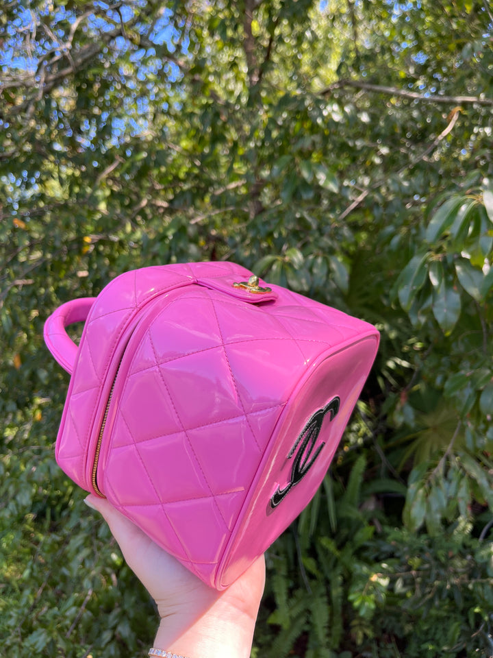 Chanel 1995 Barbie Collection Pink Vanity Case