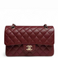Chanel 19b Burgundy Small Caviar Classic Flap