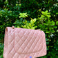 Chanel 19S Pink Iridescent Jumbo Caviar Double Flap Bag