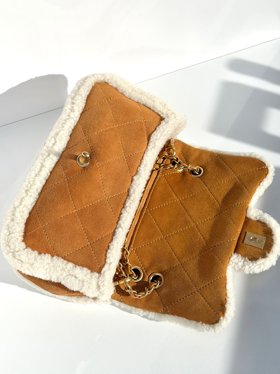 Chanel Medium Shearling Coco Neige Flap