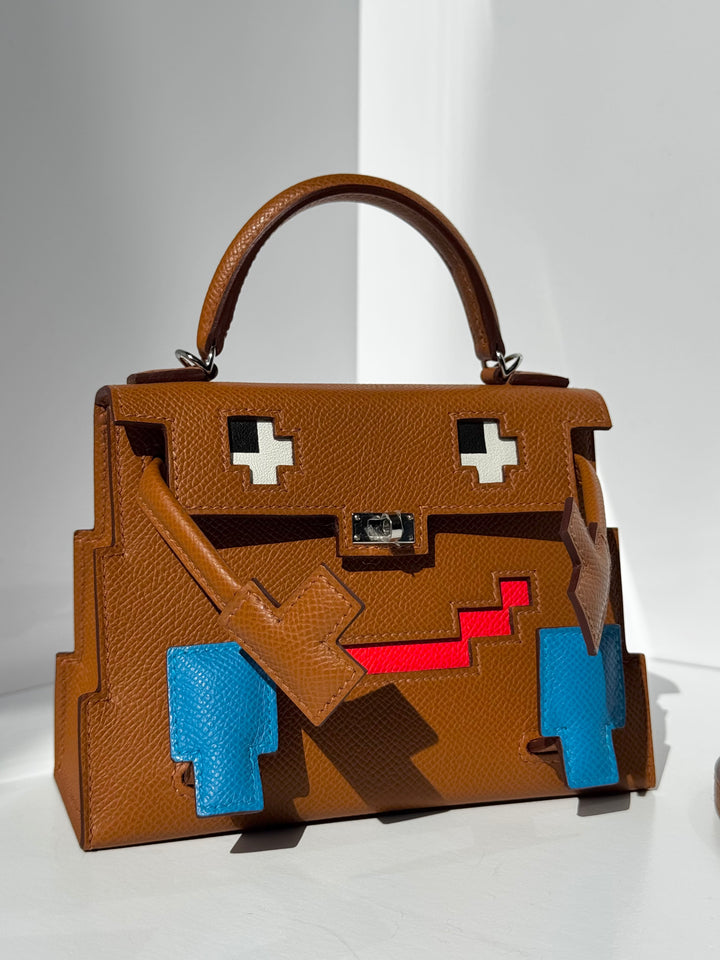 Hermes "Quelle Idolle" Gold Picto Kelly Doll