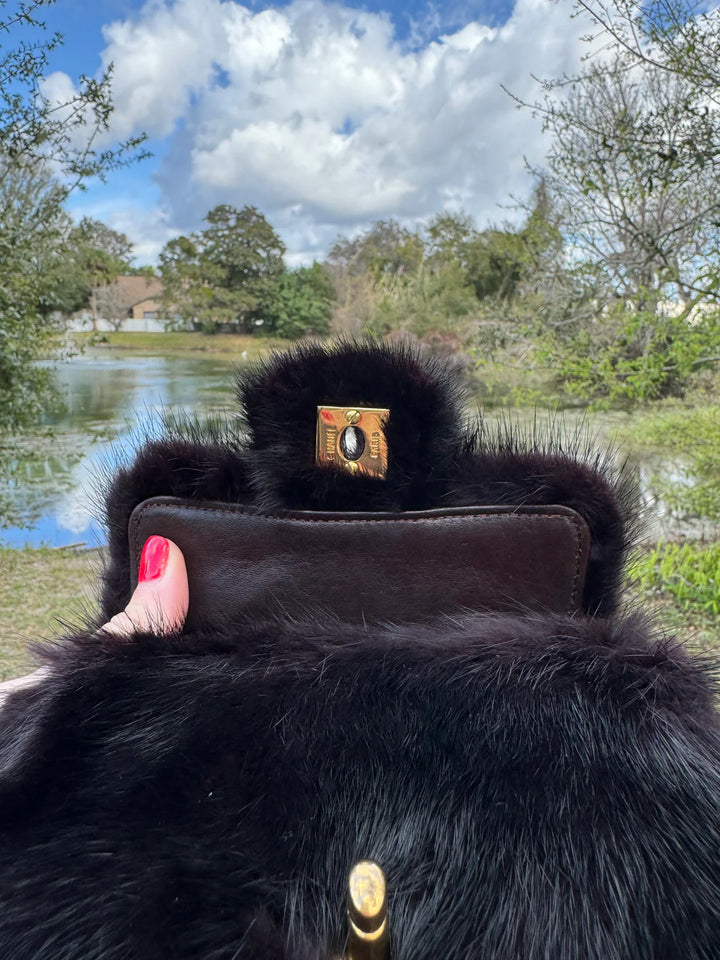 Chanel Vintage RARE Mink Kelly Parent & Child Set