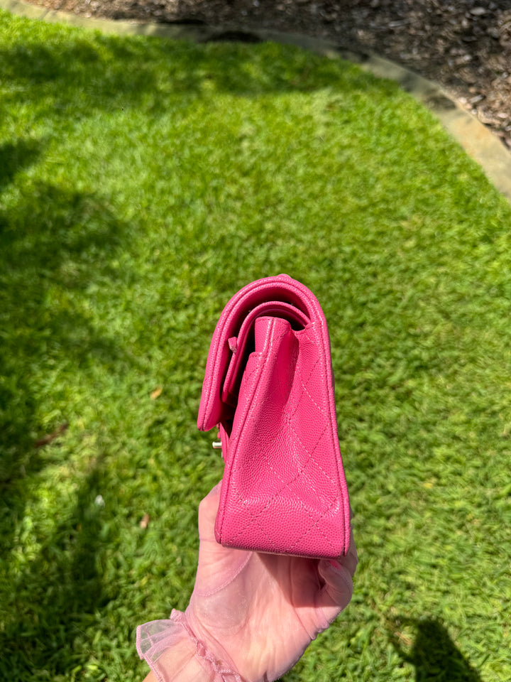 Chanel 20S Small Pink Caviar Double Flap