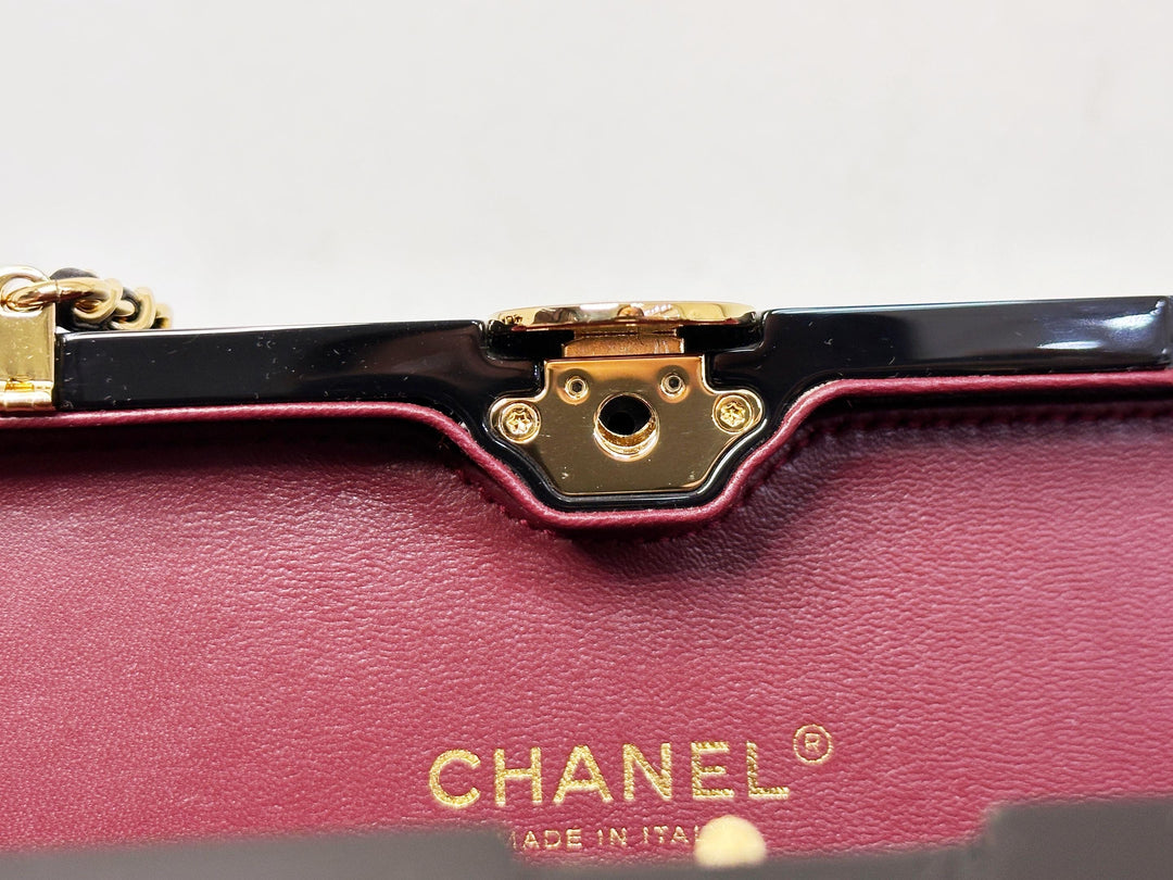 Chanel Limited Edition Black Authenticity Card Minaudière