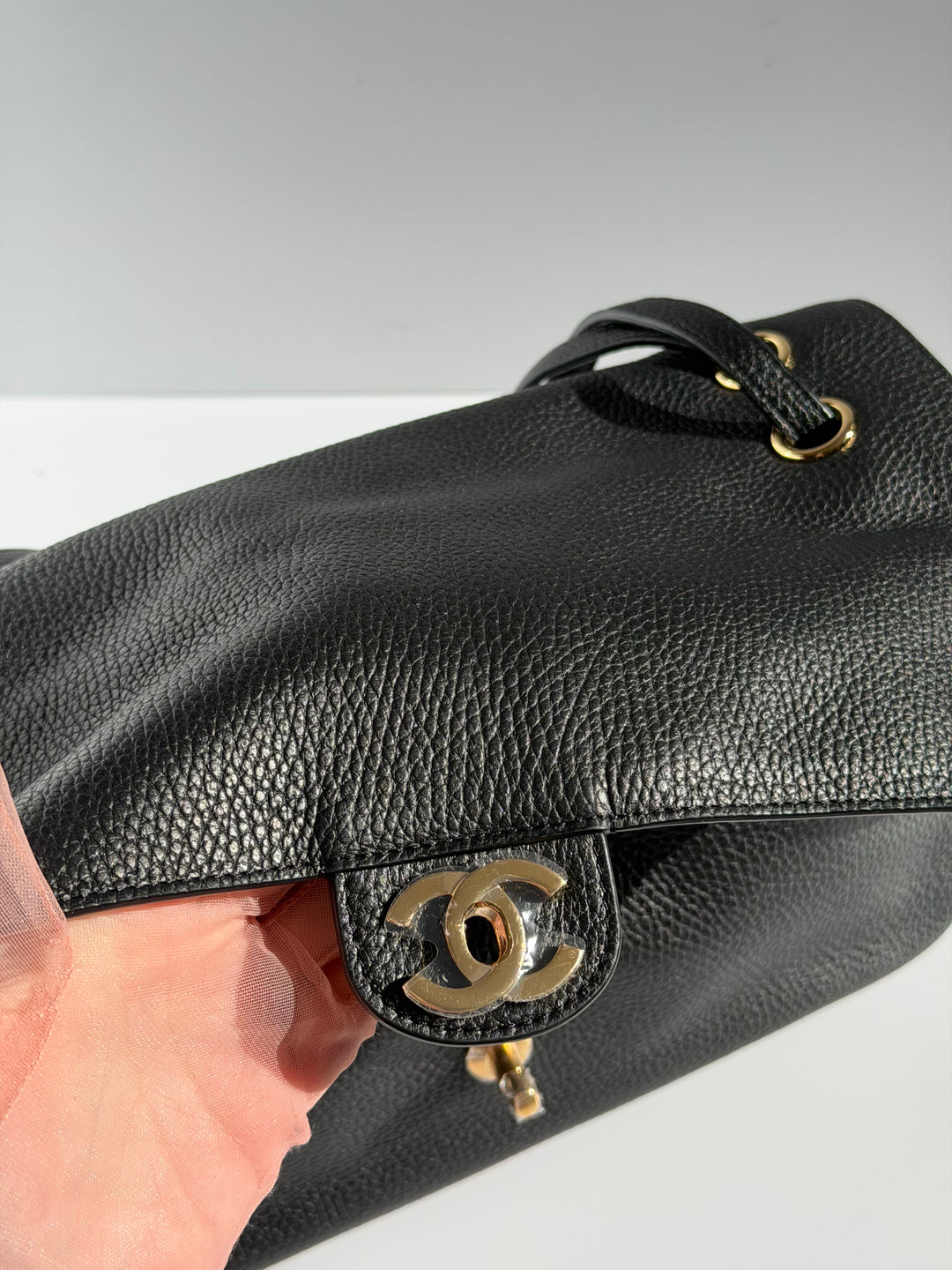 Chanel Maxi Flap Bag Black Souplissimo Grained Calfskin Gold Tone Hardware 2026