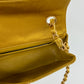 Chanel Gold Satin Mini Rectangle Flap