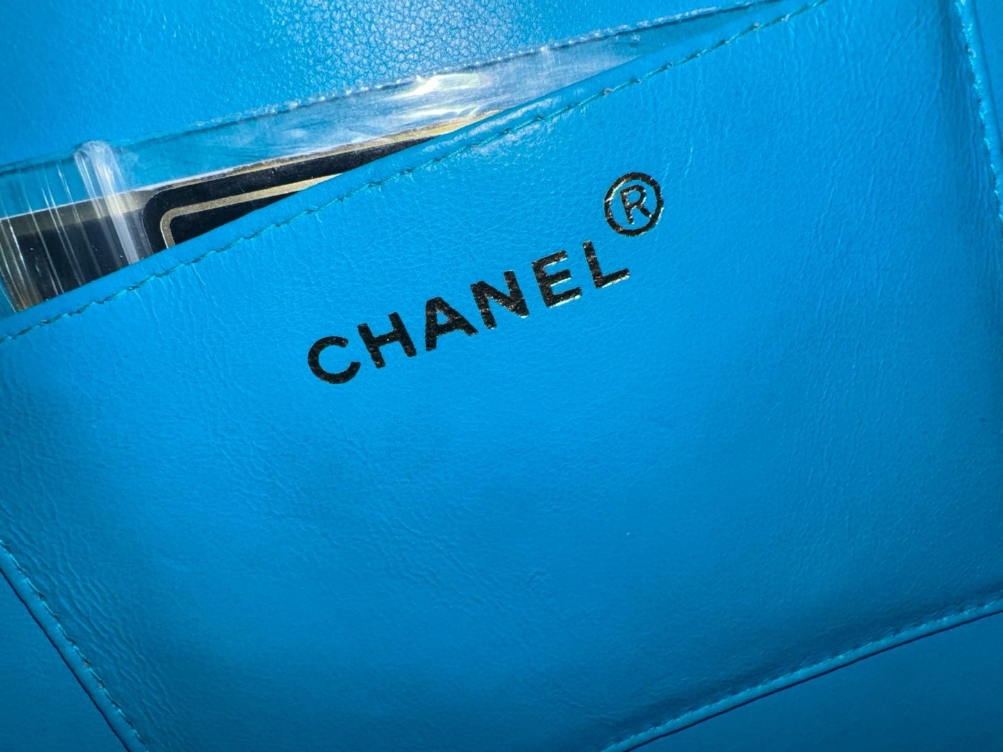 Chanel 1995 CC Blue Heart Vanity Bag